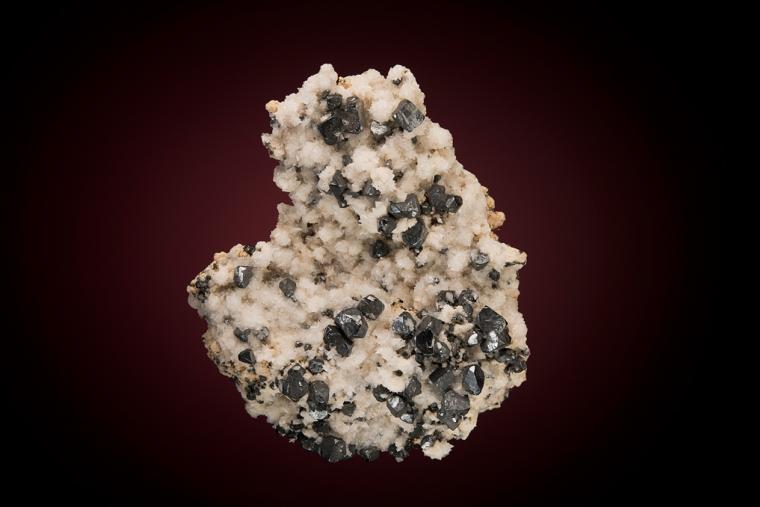 ACANTHITE on CALCITE